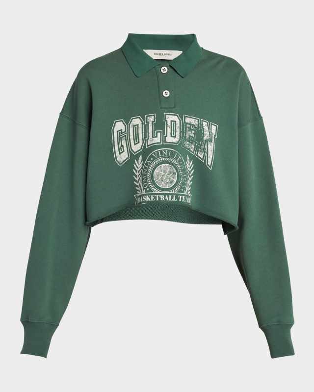 Journey Logo Crop Polo Sweatshirt